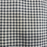 RLF Home 100% Cotton Gingham Regal With Poly/Cotton Ivory lining Rod Pocket Valance 50" x 16" Black