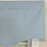 RLF Home 100% Cotton Shepherd Check Regal  Fully lined Windows Rod Pocket Valance 50" x 17"  Blue