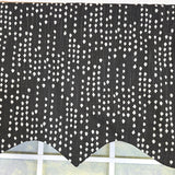 RLF Home 100% Cotton Rainfall Regal With Poly/Cotton Ivory lining Rod Pocket Valance 50" x 16" Silver