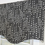 RLF Home 100% Cotton Rainfall Regal With Poly/Cotton Ivory lining Rod Pocket Valance 50" x 16" Silver
