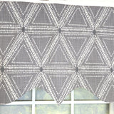 RLF Home 100% Cotton Zircon Regal With Poly/Cotton Ivory lining Rod Pocket Valance 50" x 16" Gray