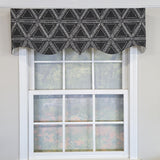 RLF Home 100% Cotton Zircon Regal With Poly/Cotton Ivory lining Rod Pocket Valance 50" x 16" Silver