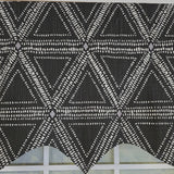RLF Home 100% Cotton Zircon Regal With Poly/Cotton Ivory lining Rod Pocket Valance 50" x 16" Silver