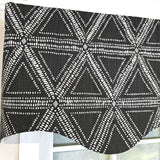 RLF Home 100% Cotton Zircon Regal With Poly/Cotton Ivory lining Rod Pocket Valance 50" x 16" Silver