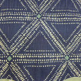 RLF Home 100% Cotton Zircon Regal With Poly/Cotton Ivory lining Rod Pocket Valance 50" x 16" Navy
