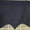 RLF Home 100% Cotton Demin Regal  Fully lined Windows Rod Pocket Valance 50