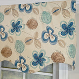 RLF Home 100% Cotton Jolly Regal  Fully lined Windows Rod Pocket Valance 50" x 17"  Cream