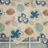 RLF Home 100% Cotton Jolly Regal  Fully lined Windows Rod Pocket Valance 50" x 17"  Cream