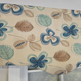 RLF Home 100% Cotton Jolly Regal  Fully lined Windows Rod Pocket Valance 50" x 17"  Cream