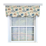 RLF Home 100% Cotton Jolly Regal  Fully lined Windows Rod Pocket Valance 50" x 17"  Cream