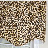 RLF Home 100% Cotton Cheetah Regal  Fully lined Windows Rod Pocket Valance 50" x 17"  Yellow