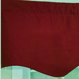 RLF Home 100% Cotton Twill Regal  Fully lined Windows Rod Pocket Valance 50" x 17"  Red