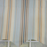 RLF Home 100% Cotton Paris Stripe Regal  Fully lined Windows Rod Pocket Valance 50" x 17"  Blue