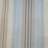 RLF Home 100% Cotton Paris Stripe Regal  Fully lined Windows Rod Pocket Valance 50" x 17"  Blue