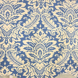 RLF Home 100% Cotton Avignon Regal  Fully lined Windows Rod Pocket Valance 50" x 17"  Blue