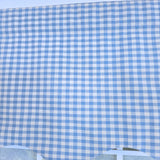 RLF Home 100% Cotton Gingham Regal With Poly/Cotton Ivory lining Rod Pocket Valance 50" x 17" Blue