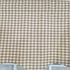 RLF Home 100% Cotton Gingham Regal With Poly/Cotton Ivory lining Rod Pocket Valance 50" x 15" Tan
