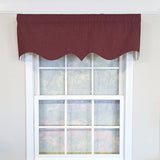 RLF Home 100% Cotton Basket Weave Regal Poly/Cotton lining Rod Pocket Valance 50" x 15" Egg Plant