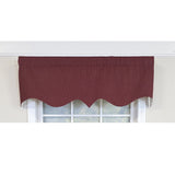 RLF Home 100% Cotton Basket Weave Regal Poly/Cotton lining Rod Pocket Valance 50" x 15" Egg Plant