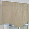 RLF Home 100% Cotton Basket Weave Regal Poly/Cotton Ivory lining Rod Pocket Valance 50