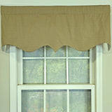 RLF Home 100% Cotton Basket Weave Regal With Poly/Cotton lining Rod Pocket Valance 50" x 15" Loden