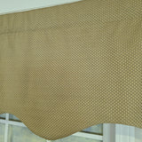 RLF Home 100% Cotton Basket Weave Regal With Poly/Cotton lining Rod Pocket Valance 50" x 15" Loden