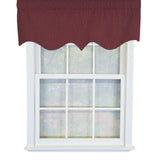 RLF Home 100% Cotton Basket Weave Regal Poly/Cotton lining Rod Pocket Valance 50" x 15" Egg Plant