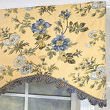 RLF Home 100% Cotton Sunrise Cornice  Fully lined Windows Rod Pocket Valance 50" x 17"  Yellow