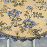 RLF Home 100% Cotton Sunrise Cornice  Fully lined Windows Rod Pocket Valance 50" x 17"  Yellow