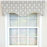 RLF Home 100% Cotton Native Cornice With Poly/Cotton Ivory lining Rod Pocket Valance 50" x 17" Sil