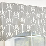 RLF Home 100% Cotton Native Cornice With Poly/Cotton Ivory lining Rod Pocket Valance 50" x 17" Sil