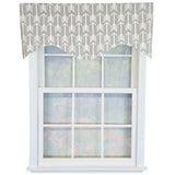 RLF Home 100% Cotton Native Cornice With Poly/Cotton Ivory lining Rod Pocket Valance 50" x 17" Sil
