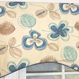 RLF Home 100% Cotton Jolly Cornice  Fully lined Windows Rod Pocket Valance 50" x 17"  Cream