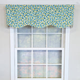 RLF Home 100% Cotton Marrakesh Provance  Fully lined Windows Rod Pocket Valance 50" x 15"  Green