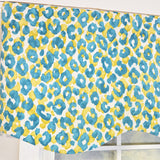 RLF Home 100% Cotton Marrakesh Provance  Fully lined Windows Rod Pocket Valance 50" x 15"  Green