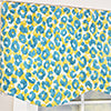 RLF Home 100% Cotton Marrakesh Provance  Fully lined Windows Rod Pocket Valance 50