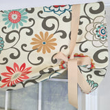 RLF Home 100% Cotton Monterrey Tie-Up  Fully lined Windows Rod Pocket Valance 50" x 23"  Cream