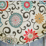 RLF Home 100% Cotton Monterrey Tie-Up  Fully lined Windows Rod Pocket Valance 50" x 23"  Cream