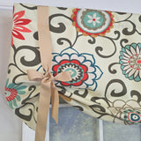RLF Home 100% Cotton Monterrey Tie-Up  Fully lined Windows Rod Pocket Valance 50" x 23"  Cream