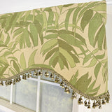 RLF Home 100% Cotton Breeze Cornice  Fully lined Windows Rod Pocket Valance 50" x 17"  Green