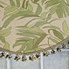 RLF Home 100% Cotton Breeze Cornice  Fully lined Windows Rod Pocket Valance 50" x 17"  Green