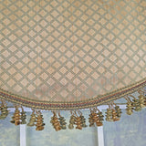 RLF Home 100% Cotton Diamonds Cornice  Fully lined Windows Rod Pocket Valance 50" x 17"  Green