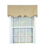 RLF Home Dottie Cornice Window Valance 100% Cotton Lined Rod Pocket 50" x 17" Green