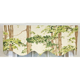 RLF Home 100% Cotton Canopy Regal  Fully lined Windows Rod Pocket Valance 50" x 17"  Ivory