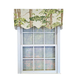 RLF Home 100% Cotton Canopy Regal  Fully lined Windows Rod Pocket Valance 50" x 17"  Ivory