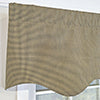 RLF Home 100% Cotton Pin Check Regal  Fully lined Windows Rod Pocket Valance 50