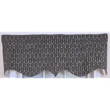 RLF Home 100% Cotton Sassari Regal With Poly/Cotton Ivory lining Rod Pocket Valance 50" x 15" Iron