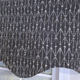RLF Home 100% Cotton Sassari Regal With Poly/Cotton Ivory lining Rod Pocket Valance 50" x 15" Iron