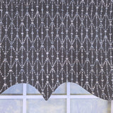 RLF Home 100% Cotton Sassari Regal With Poly/Cotton Ivory lining Rod Pocket Valance 50" x 15" Iron