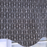RLF Home 100% Cotton Sassari Regal With Poly/Cotton Ivory lining Rod Pocket Valance 50" x 15" Iron